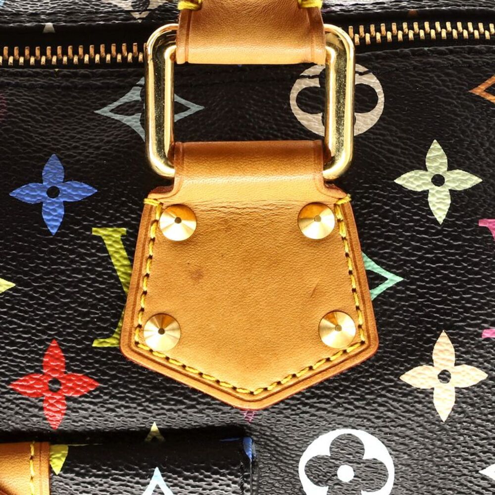 Louis Vuitton Speedy Handbag Monogram Multicolor 30 Black, Multicolor - Picture 7 of 10
